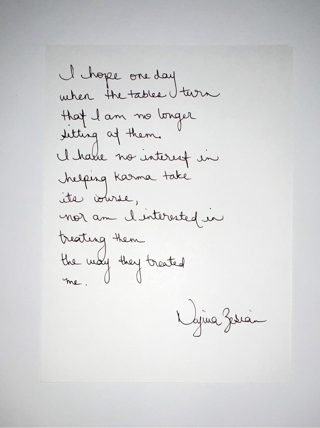 *CUSTOM* Handwritten and Signed Poem or Quote