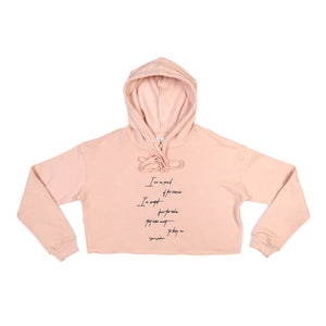 Pink Warrior Crop Hoodie